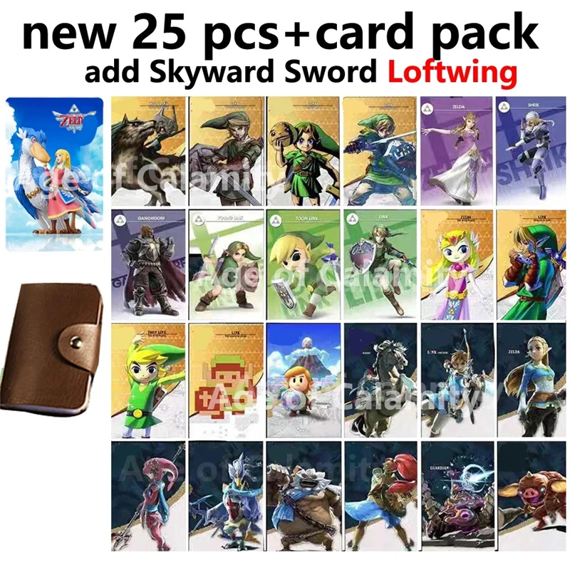 25 in 1 Good Quanity 25pcs Zeldaes Skyward Sworded Loftwing Switch NS Amxxboen BOTW Card Link Breath Wild Ntag Nfc 215 Card
25 in 1 Good Quanity 25pcs Zeldaes Skyward Sworded Loftwing Switch NS Amxxboen BOTW Card Link Breath Wild Ntag Nfc 215 Card
