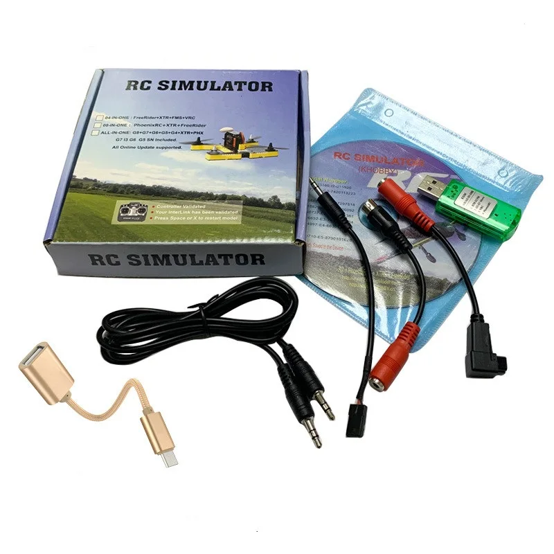Wireless 22 In 1 RC USB Flight Simulator With Cables For G7 Phoenix 5.0 Aerofly XTR VRC FPV Racing Muticopter Helicopter
Wireless 22 In 1 RC USB Flight Simulator With Cables For G7 Phoenix 5.0 Aerofly XTR VRC FPV Racing Muticopter Helicopter