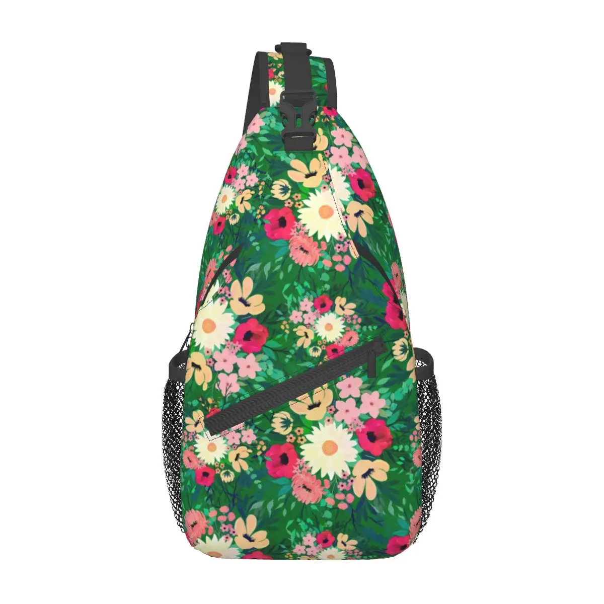 

Разноцветные нагрудные сумки с маргаритками на ремне, повседневная женская сумочка-слинг для телефона и велосипеда, с акварельным цветочным принтом, маленькие мешки для воркаута