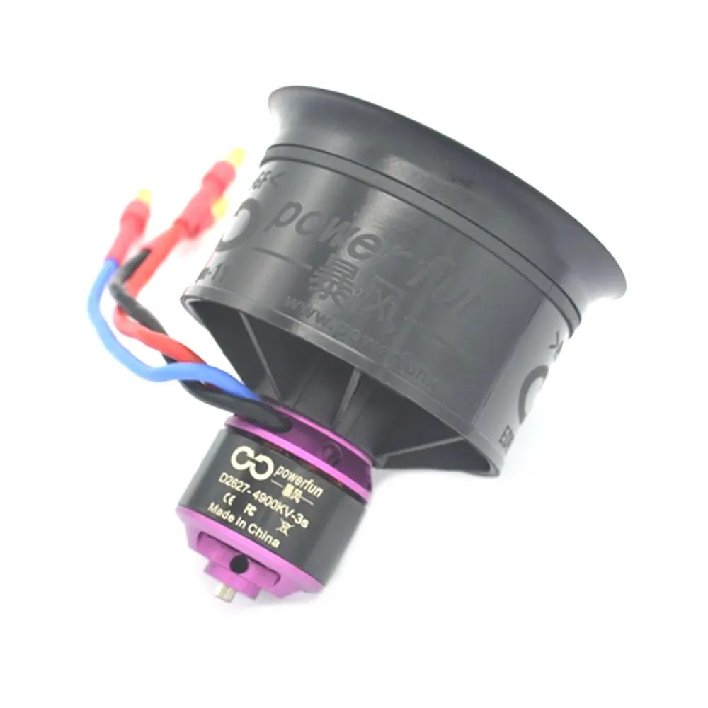 HTIRC 50mm 11-Blades Ducted Fan EDF Unit with D2627 4900KV 3S 4300KV 4S Brushless Motor for RC Airplane Ducted Fan Plane
HTIRC 50mm 11-Blades Ducted Fan EDF Unit with D2627 4900KV 3S 4300KV 4S Brushless Motor for RC Airplane Ducted Fan Plane