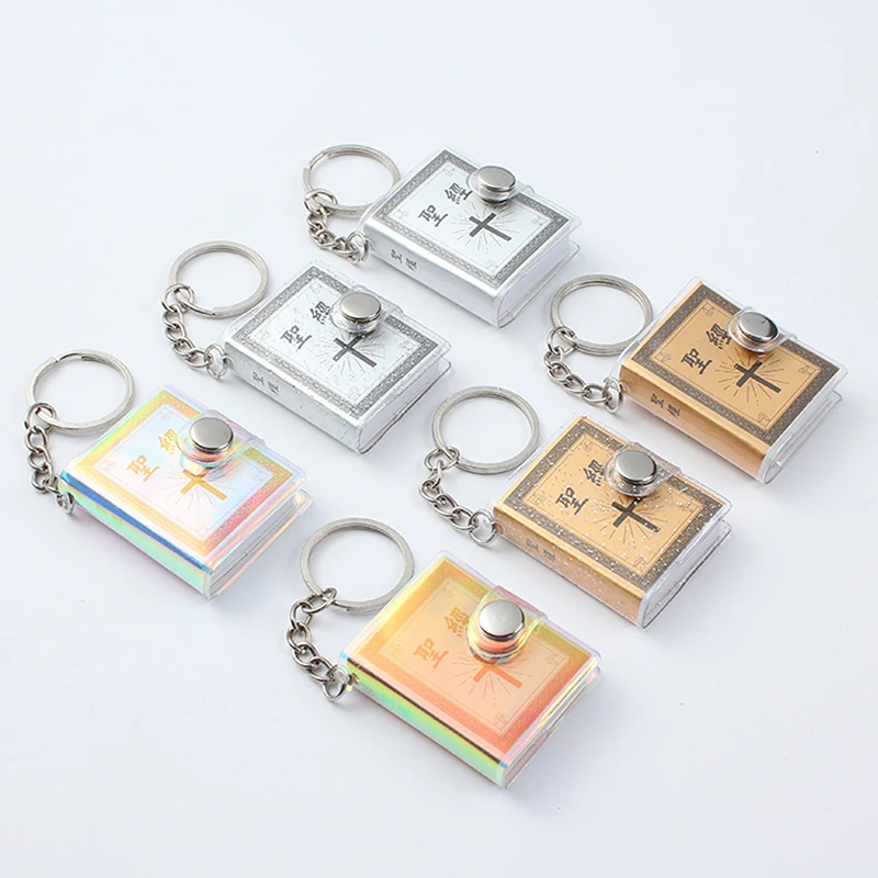 Mini Bible Keychain Religious Christian Jesus Cross Key Chain Women Prayer God Souvenirs Keyring Gift
Mini Bible Keychain Religious Christian Jesus Cross Key Chain Women Prayer God Souvenirs Keyring Gift