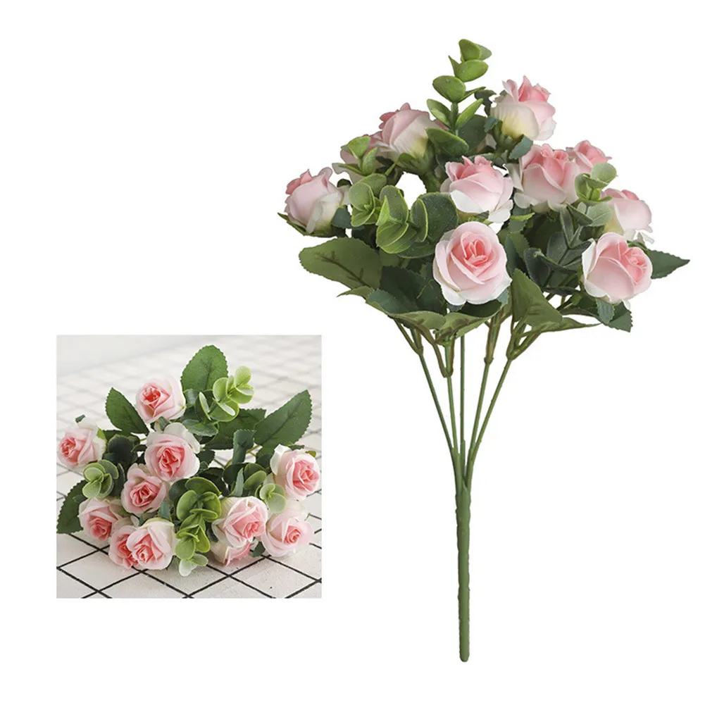 5 Forks 11 Heads Rose Pink Silk Bouquet Fake Flowers Artificial Flower For Home Wedding Store Party Decoration 30CM
5 Forks 11 Heads Rose Pink Silk Bouquet Fake Flowers Artificial Flower For Home Wedding Store Party Decoration 30CM