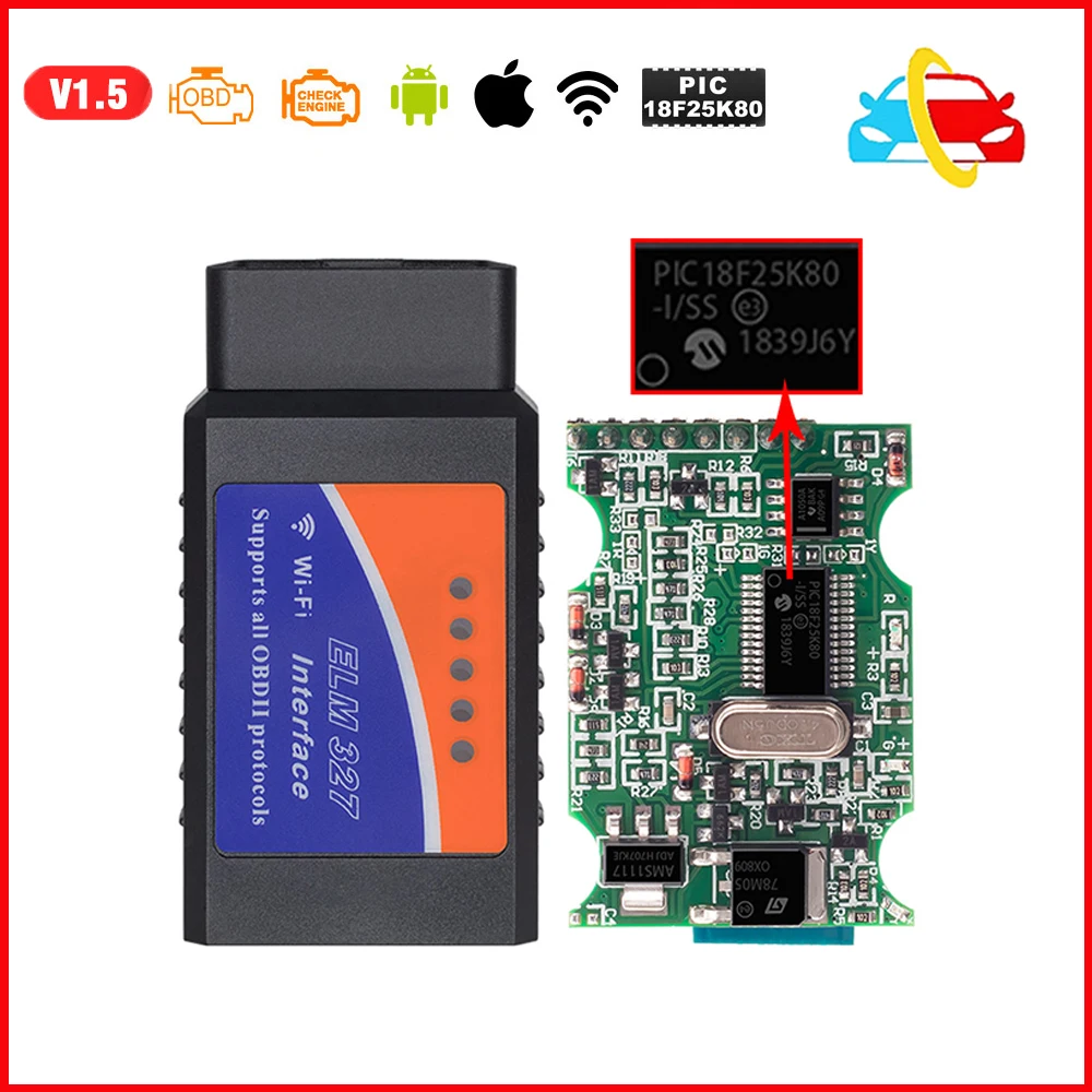 ELM 327 в 1.5 WIFI BT OBD 2 сканер с PIC18F25K80 автомобильный адаптер Elm 327 считыватель кодов автомобильный диагностический инструмент для IOS Android
ELM 327 в 1.5 WIFI BT OBD 2 сканер с PIC18F25K80 автомобильный адаптер Elm 327 считыватель кодов автомобильный диагностический инструмент для IOS Android