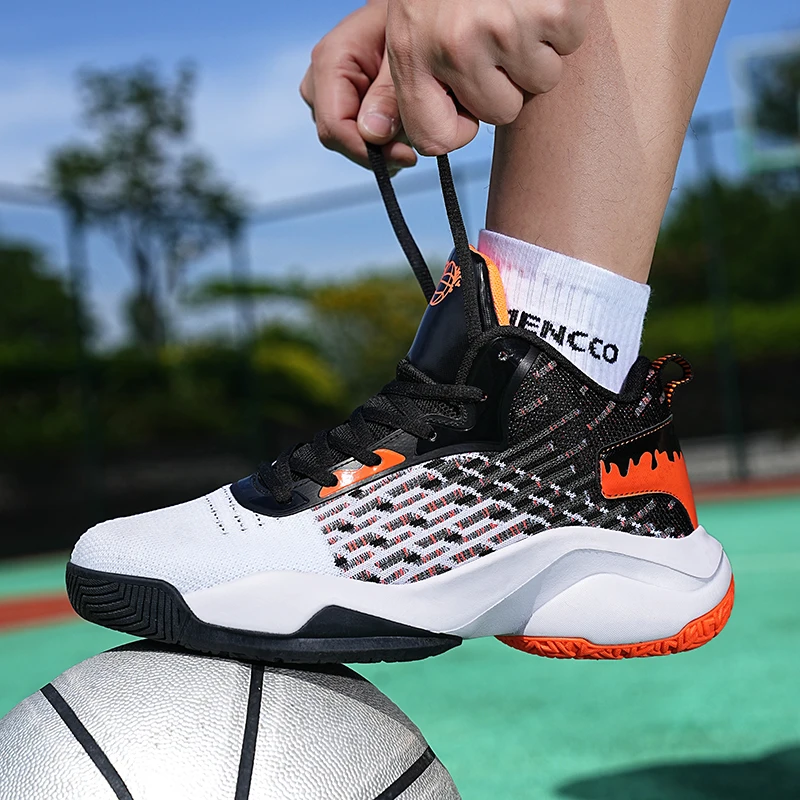 2022 Popular Mens Shoes Basketball Sports Rubber Sole Boy Sneakers High Top Male Gym Basketball Boots Wearable Basket Shoe Women
2022 Popular Mens Shoes Basketball Sports Rubber Sole Boy Sneakers High Top Male Gym Basketball Boots Wearable Basket Shoe Women