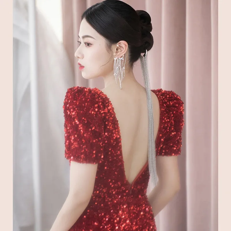 Silver Color Stainless Steel Metal Chain Hairpins for Women Long Tassel Hair Accessories Bridesmaid Model Show Hairband Jewelry
Silver Color Stainless Steel Metal Chain Hairpins for Women Long Tassel Hair Accessories Bridesmaid Model Show Hairband Jewelry