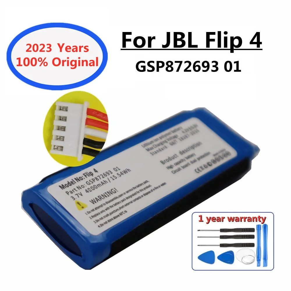 2023 100% Original 4000mAh Speaker Replacement Battery For JBL Flip 4 Flip4 GSP872693 01 Rechargeable Player Loudspeaker Battery
2023 100% Original 4000mAh Speaker Replacement Battery For JBL Flip 4 Flip4 GSP872693 01 Rechargeable Player Loudspeaker Battery