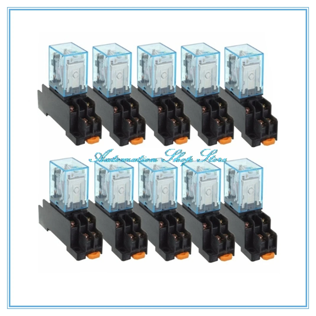 10pcs MY2P HH52P MY2NJ 12V 24V DC / 110V 220V AC coil general purpose DPDT micro mini relay with socket base
10pcs MY2P HH52P MY2NJ 12V 24V DC / 110V 220V AC coil general purpose DPDT micro mini relay with socket base