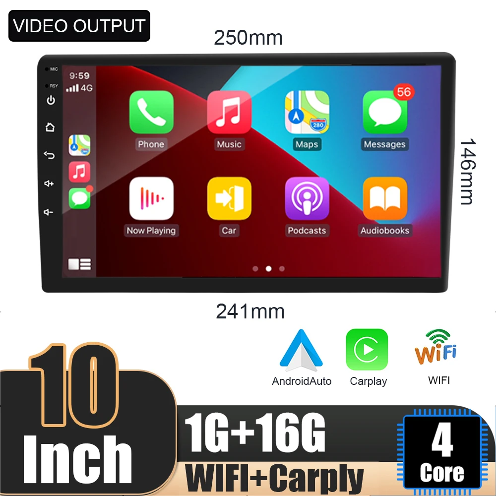 Автомагнитола 2 Din на Android 10,0, 1 + 16 ГБ, мультимедийный проигрыватель с Bluetooth, Wi-Fi, MP5, видеоплеером, GPS-навигацией, сенсорным экраном HD 7/8/9/10 дюйма
Автомагнитола 2 Din на Android 10,0, 1 + 16 ГБ, мультимедийный проигрыватель с Bluetooth, Wi-Fi, MP5, видеоплеером, GPS-навигацией, сенсорным экраном HD 7/8/9/10 дюйма