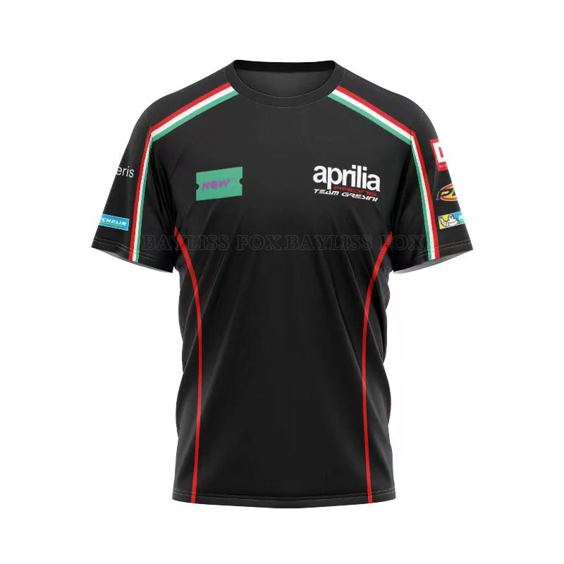 Футболка для мотогонок Aprilia Moto Racing Team, Мужская быстросохнущая дышащая футболка с коротким рукавом Красного/черного цвета
Футболка для мотогонок Aprilia Moto Racing Team, Мужская быстросохнущая дышащая футболка с коротким рукавом Красного/черного цвета