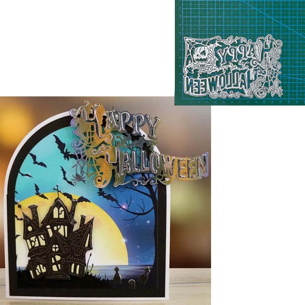 Halloween Metal Cutting Dies decorate Scrapbooking shear Blade Craft Blade Punch Cut Embossing Stencils Card
Halloween Metal Cutting Dies decorate Scrapbooking shear Blade Craft Blade Punch Cut Embossing Stencils Card