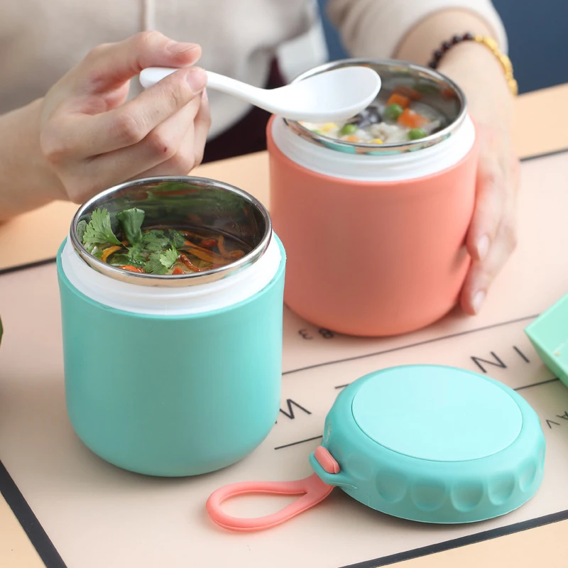 500ml Stainless Steel Lunchbox With Spoon for Kids Children School Students Lunch Bowl Leakproof Mini Soup Food Flask Container
500ml Stainless Steel Lunchbox With Spoon for Kids Children School Students Lunch Bowl Leakproof Mini Soup Food Flask Container