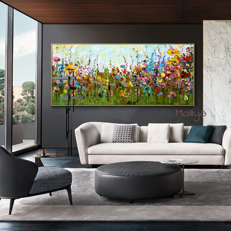 100% Hand Painted Gold Flower Large Knife Oil Painting Abstract On Canvas Modern Home Decor Art Wall Picture For Living Room
100% Hand Painted Gold Flower Large Knife Oil Painting Abstract On Canvas Modern Home Decor Art Wall Picture For Living Room