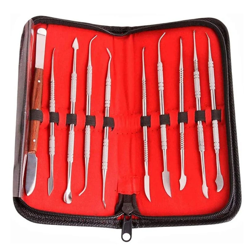 10 Pcs/Set Plaster Knife Waxing Carving Lab Tools Teeth Whitening Stainless Steel Carving Instruments Kit
10 Pcs/Set Plaster Knife Waxing Carving Lab Tools Teeth Whitening Stainless Steel Carving Instruments Kit