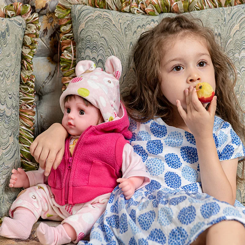 Cute Realistic Reborn Doll rebirth doll baby soft glue enamel doll children dressing girl gift
Cute Realistic Reborn Doll rebirth doll baby soft glue enamel doll children dressing girl gift