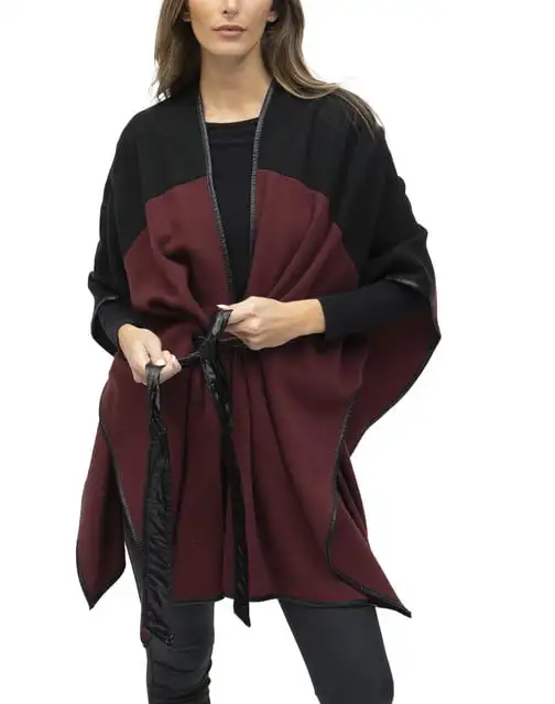 

2023 NEW Adult Women`s Two Tone Belted Wrap
