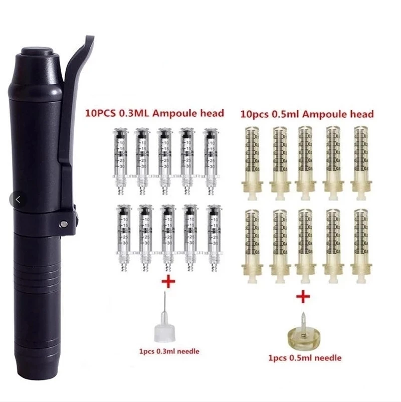 2 in1 Meso Injection Gun Hyaluron Pen 0.3ml&0.5ml Head Gold Hyaluronic Acid Pen Meso Gun Nebulizer Lip Injection Anti Wrinkle
2 in1 Meso Injection Gun Hyaluron Pen 0.3ml&0.5ml Head Gold Hyaluronic Acid Pen Meso Gun Nebulizer Lip Injection Anti Wrinkle