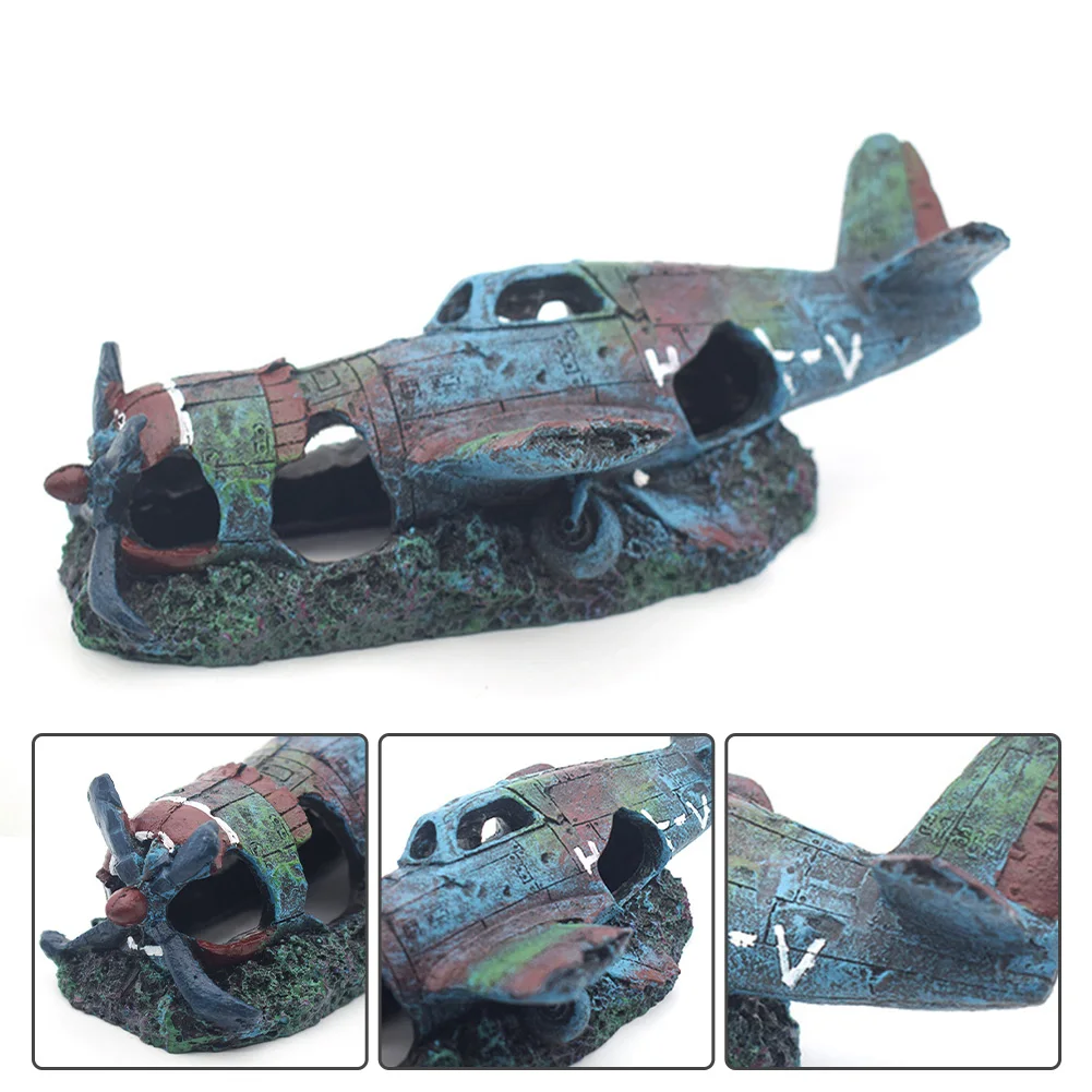 2023 Aquarium Ornaments Resin Wreck Aircraft Fish Tank Decorations Landscaping Small Fighter Fish Shrimp Hideaway Cave Supplies
2023 Aquarium Ornaments Resin Wreck Aircraft Fish Tank Decorations Landscaping Small Fighter Fish Shrimp Hideaway Cave Supplies