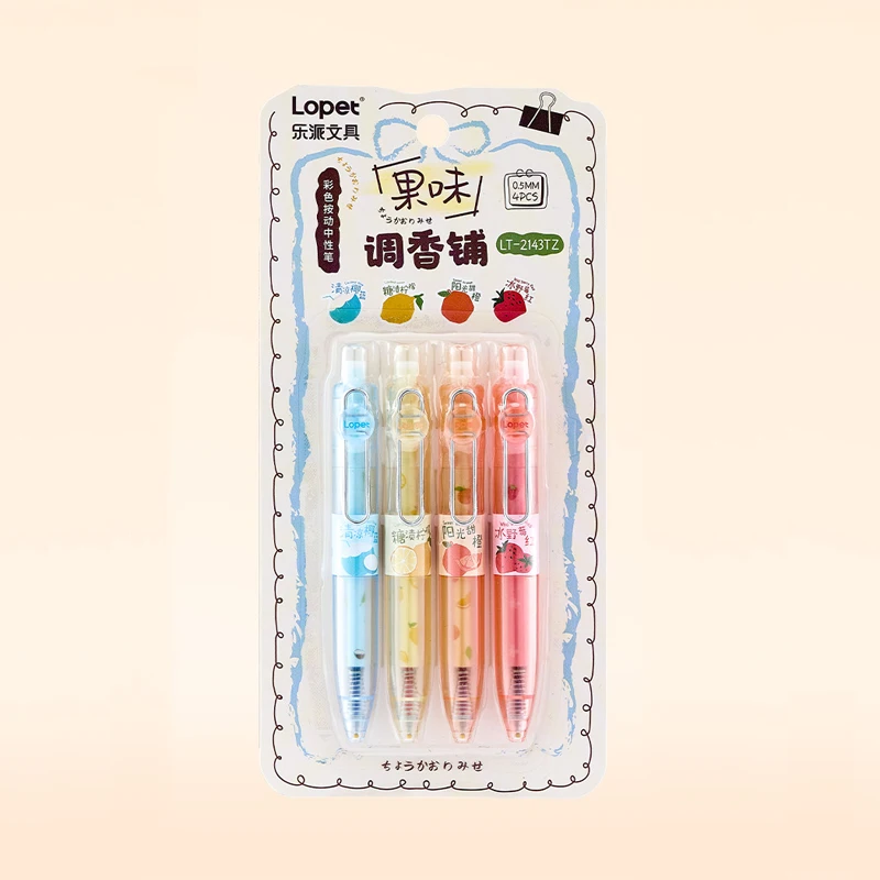 Набор гелевых ручек с фруктовыми узорами 4 штуки
Набор гелевых ручек с фруктовыми узорами 4 штуки