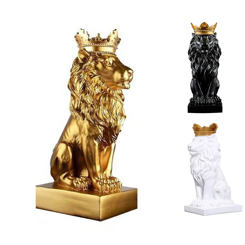 Abstract Crown Lion Statue Home Office Bar Male Lion Faith Resin Sculpture Crafts Animal Art Decor Ornaments
Abstract Crown Lion Statue Home Office Bar Male Lion Faith Resin Sculpture Crafts Animal Art Decor Ornaments