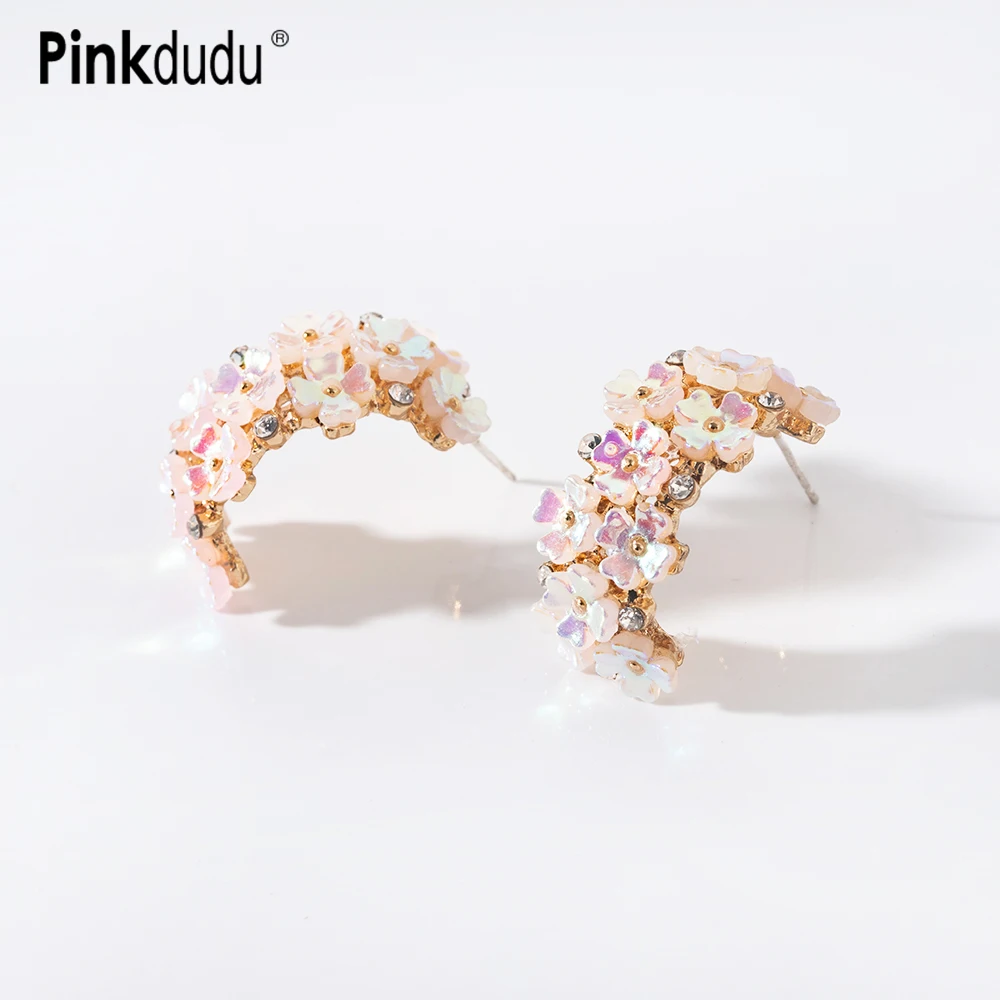 Pinkdudu Acrylic C Shape Flower Stud Earrings Fashion Laser Color Plant Office Party Earring for Women Jewelry Gifts PD401
Pinkdudu Acrylic C Shape Flower Stud Earrings Fashion Laser Color Plant Office Party Earring for Women Jewelry Gifts PD401