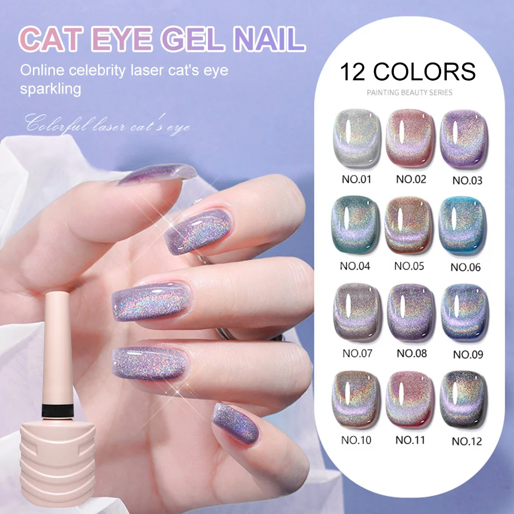 Shiny Cat Eye Soak Off Gel Nail Polish Laser Rainbow Nail Varnish UV LED Gel for Nail Art Easy Coloring Manicure Tool 10g/ml
Shiny Cat Eye Soak Off Gel Nail Polish Laser Rainbow Nail Varnish UV LED Gel for Nail Art Easy Coloring Manicure Tool 10g/ml