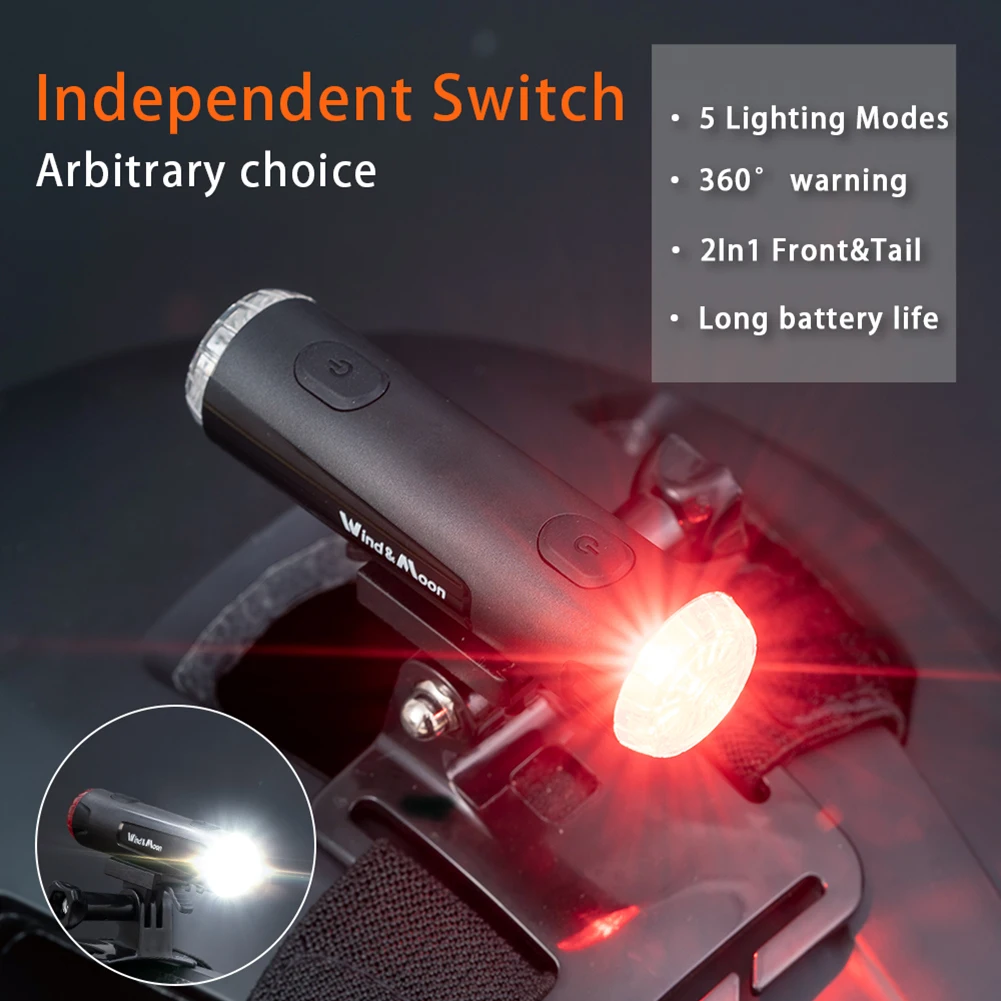 Bicycle Helmet Headlight 2 in 1 Front Rear Light USB Rechargeable Waterproof 200lm LED MTB Bike Flashlight Cycling Accessories
Bicycle Helmet Headlight 2 in 1 Front Rear Light USB Rechargeable Waterproof 200lm LED MTB Bike Flashlight Cycling Accessories