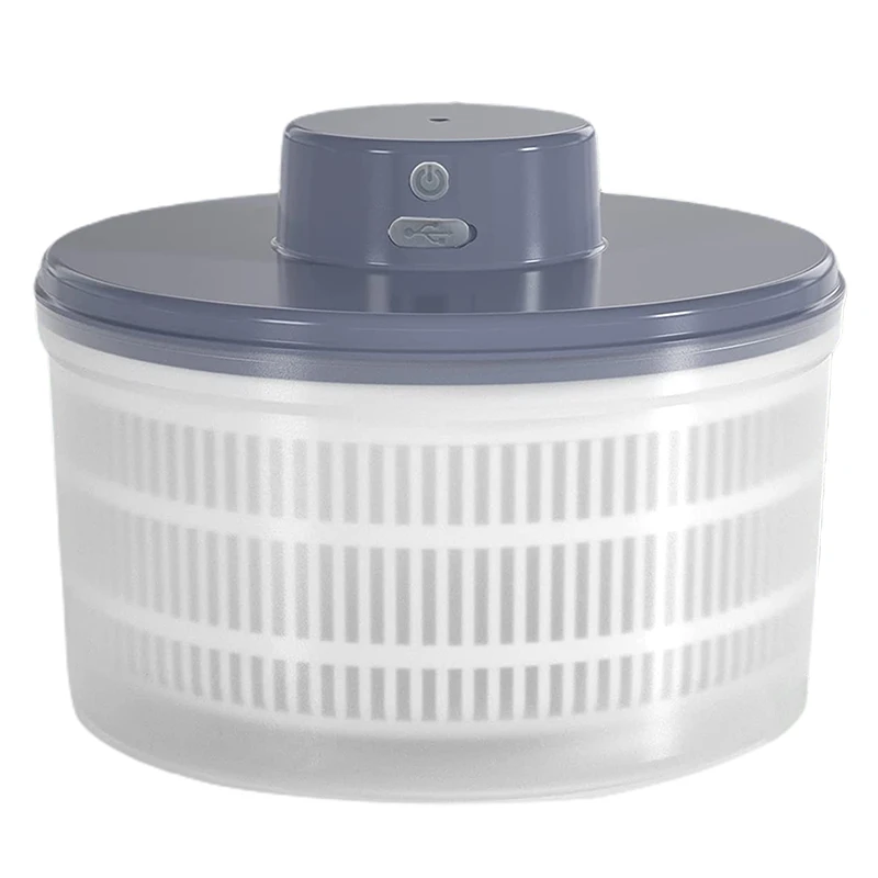 Electric Salad Spinner-Lettuce Vegetable Dryer USB Rechargeable Quick Drying Lettuce Fruit Spinner Material Bowl
Electric Salad Spinner-Lettuce Vegetable Dryer USB Rechargeable Quick Drying Lettuce Fruit Spinner Material Bowl