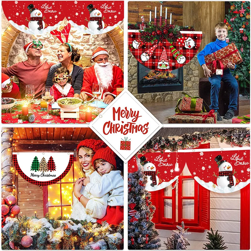 New Years Christmas Outdoor Fan-shaped Flag Cristmas Drop Ornament Xmas Navidad Gift Christmas Banner Decor for Home Supplies
New Years Christmas Outdoor Fan-shaped Flag Cristmas Drop Ornament Xmas Navidad Gift Christmas Banner Decor for Home Supplies