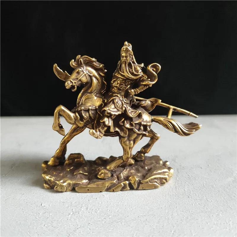 6.9*1.9*5.3cm Yellow Copper Auspicious Guangong Special Retro Fengshui Collective Home/Office Putting Ornament
6.9*1.9*5.3cm Yellow Copper Auspicious Guangong Special Retro Fengshui Collective Home/Office Putting Ornament
