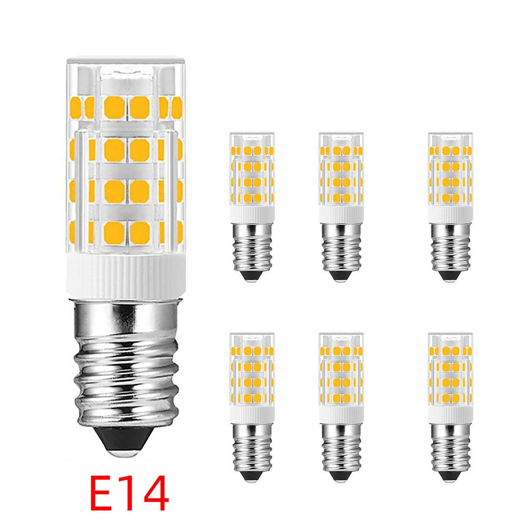 

E14 LED Corn Light Bulb 220V Mini Warm White 3000K Cool 6000K 3W Replace 35W Halogen Ceramics 360 Beam Angle No Flickering 6PCS