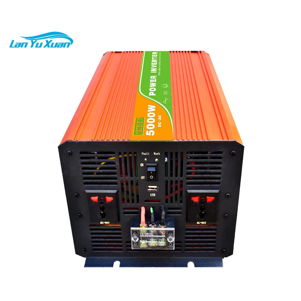 Inverter 24V/48V 220V 5000W 10000W Peaks Pure Sine Wave Power Voltage transformer Inverter Converter with 2 AC Charger
Inverter 24V/48V 220V 5000W 10000W Peaks Pure Sine Wave Power Voltage transformer Inverter Converter with 2 AC Charger