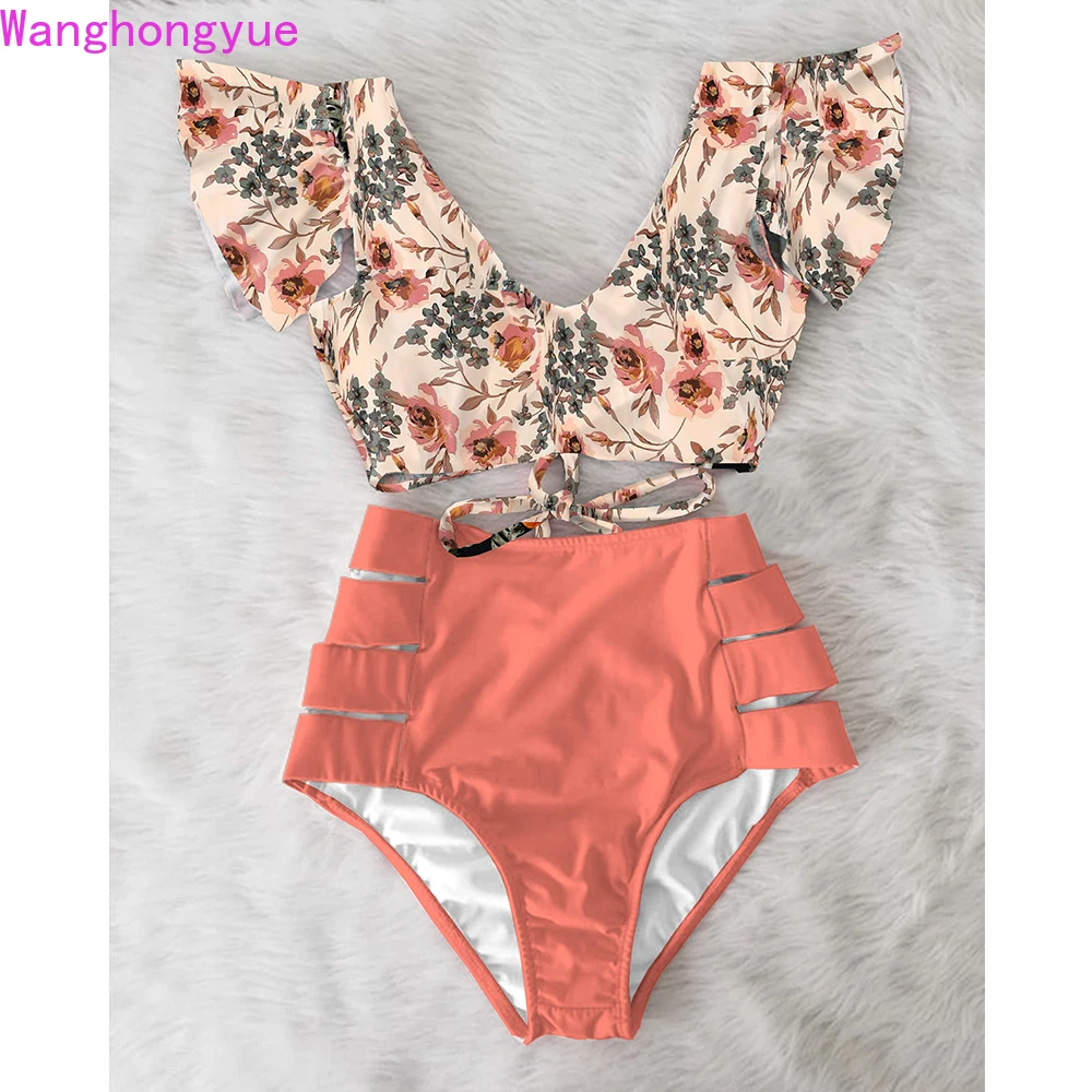 High Waist Ruffled Sexy Bikini Set 2022 Flounce Biquini Swimwear Women Two Pieces Swimsuit Floral Beachwear V-Neck Bathing Suit
High Waist Ruffled Sexy Bikini Set 2022 Flounce Biquini Swimwear Women Two Pieces Swimsuit Floral Beachwear V-Neck Bathing Suit