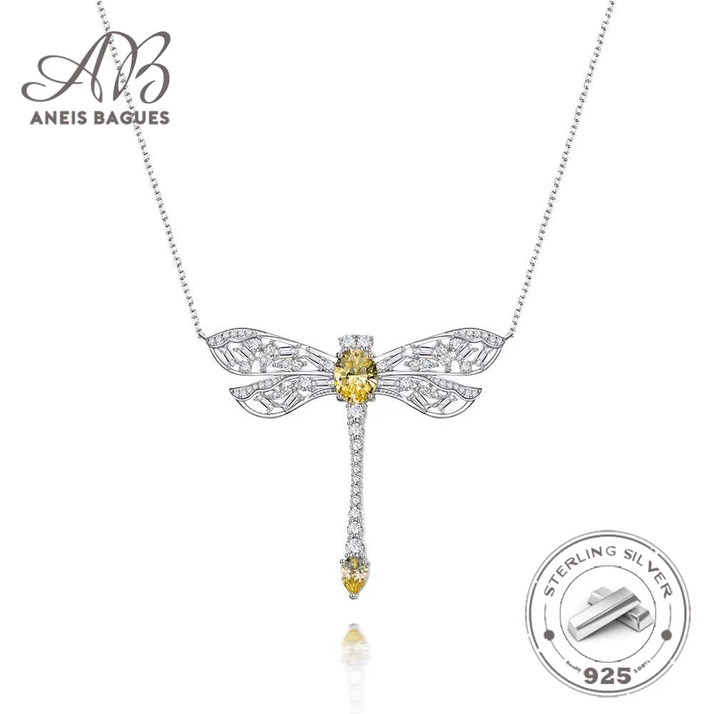 Aneis Bagues Insect Shape Personalized Design Yellow High Carbon Diamond 925 Sterling Silver Pendant Necklace For Women Jewelry 
Aneis Bagues Insect Shape Personalized Design Yellow High Carbon Diamond 925 Sterling Silver Pendant Necklace For Women Jewelry
