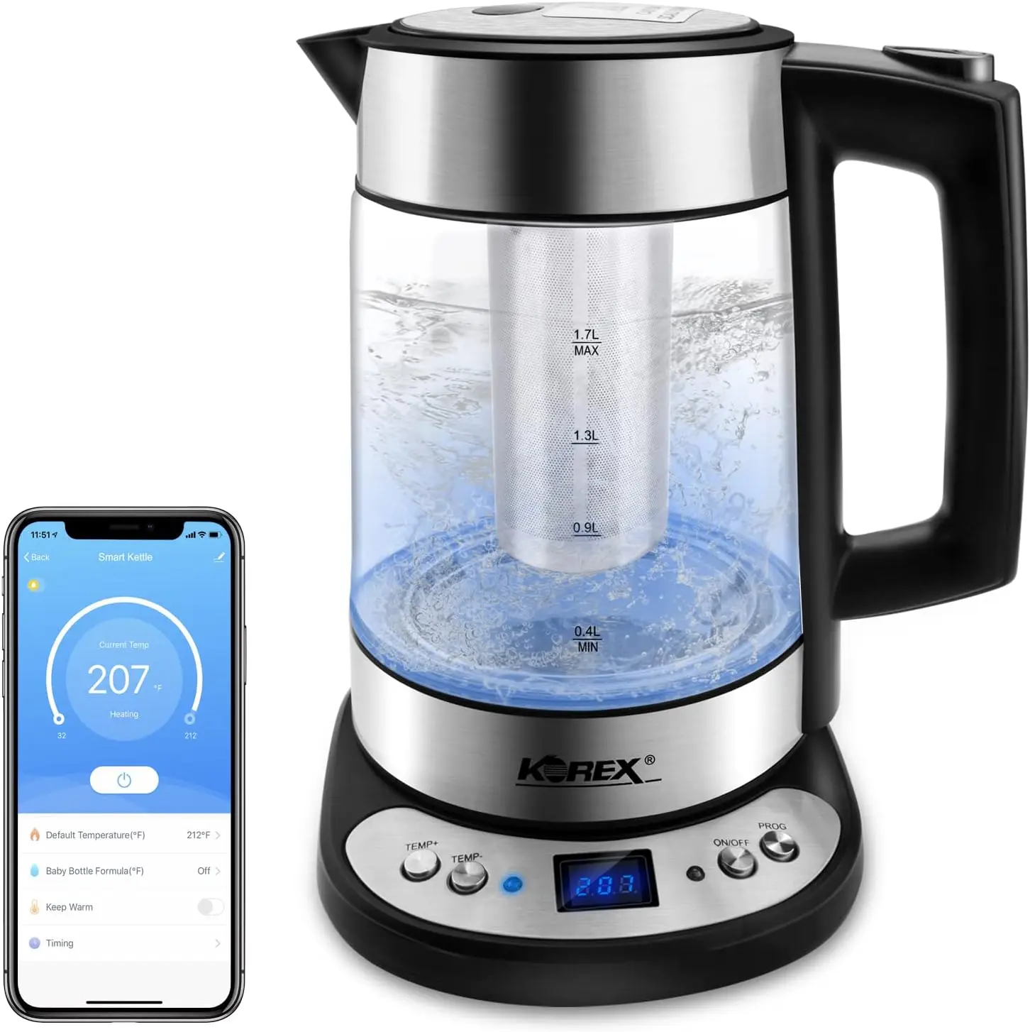 Tea infuser Hervidor de agua eléctrico Calentador de agua portátil Water heater kettle home us
Tea infuser Hervidor de agua eléctrico Calentador de agua portátil Water heater kettle home us