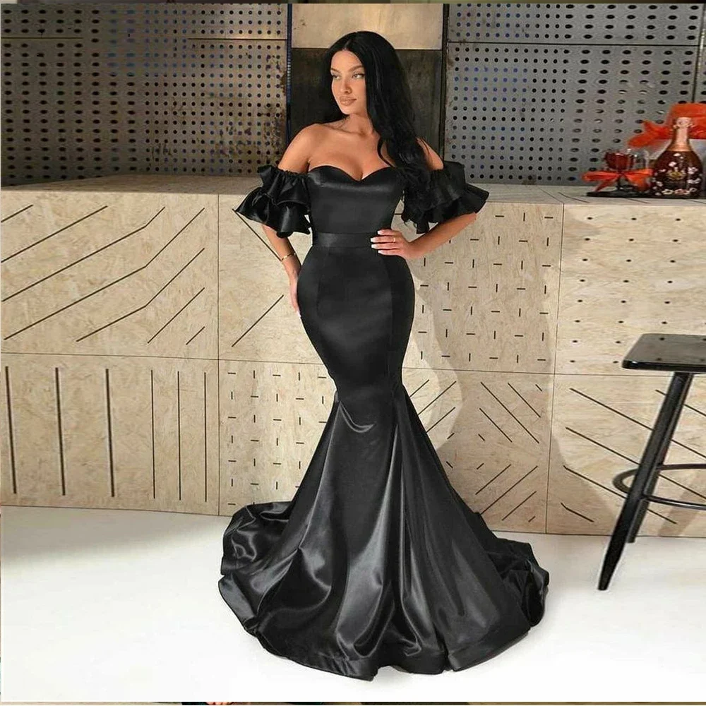 African Women Evening Dresses With Sheer Neck Appliques Beads Plus Size Prom Short Sleeves Ruffles Shoulder Formal Gowns
African Women Evening Dresses With Sheer Neck Appliques Beads Plus Size Prom Short Sleeves Ruffles Shoulder Formal Gowns