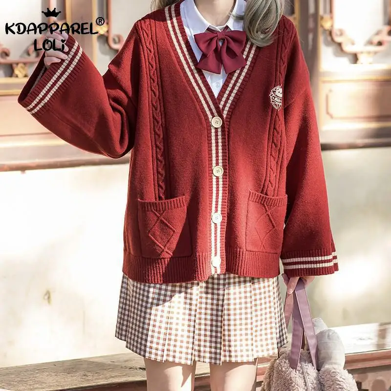 Sweet Women Loose Knitted Cardigan Spring Autumn JK Coat Flare Sleeve Embroidered Cat Preppy Style Students Girls Teens Sweater
Sweet Women Loose Knitted Cardigan Spring Autumn JK Coat Flare Sleeve Embroidered Cat Preppy Style Students Girls Teens Sweater