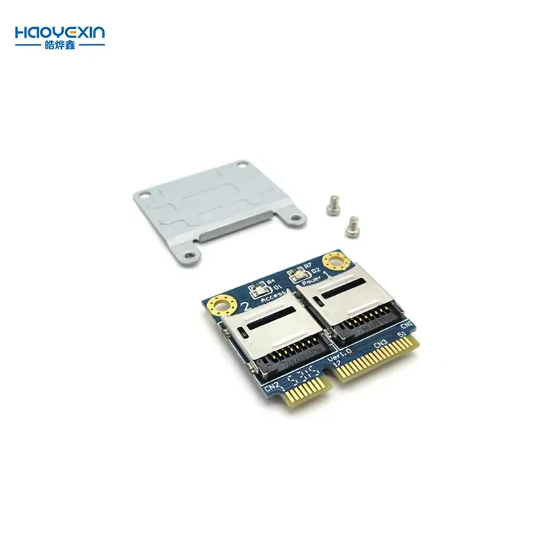 Двойная TF Micro SD карта к Mini PCI-E Express + полукронштейн для чтения памяти адаптер minipci-e к tf кардеру
Двойная TF Micro SD карта к Mini PCI-E Express + полукронштейн для чтения памяти адаптер minipci-e к tf кардеру
