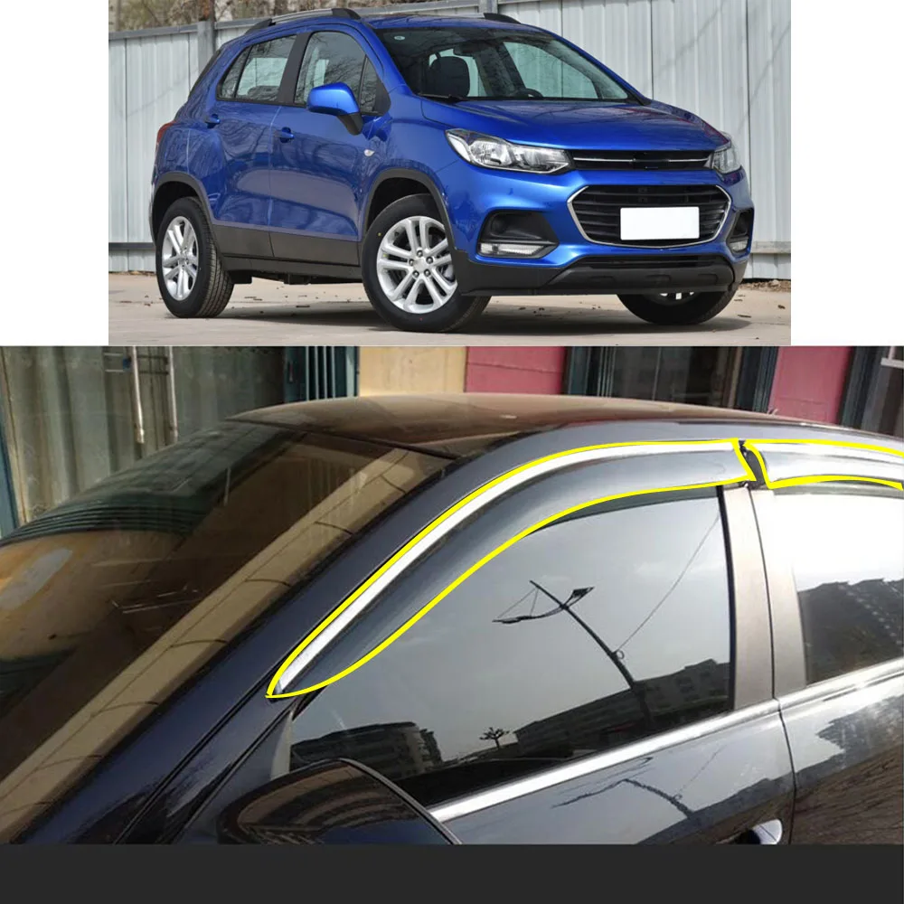 Car Body Styling Sticker Plastic Window Glass Wind Visor Rain/Sun Guard Vent Parts For CHEVROLET Trax 2014 2015 2016 2017 2018
Car Body Styling Sticker Plastic Window Glass Wind Visor Rain/Sun Guard Vent Parts For CHEVROLET Trax 2014 2015 2016 2017 2018