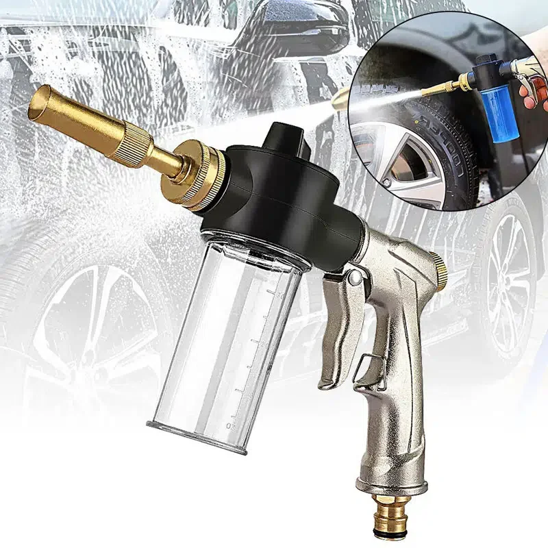 Metal Water Gun With Foam Pot For Washing Car Household Car Wash Foam Gun Alloy High-Pressure Water Gun
Metal Water Gun With Foam Pot For Washing Car Household Car Wash Foam Gun Alloy High-Pressure Water Gun