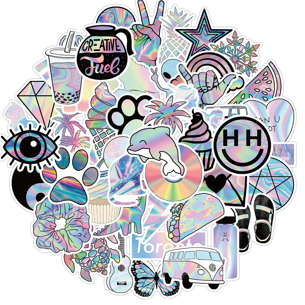 50Pcs/set Holographic Laser Girl Stickers For Kids Toy Bicycle Motorcycle Skateboard Laptop Waterproof DIY Decals
50Pcs/set Holographic Laser Girl Stickers For Kids Toy Bicycle Motorcycle Skateboard Laptop Waterproof DIY Decals