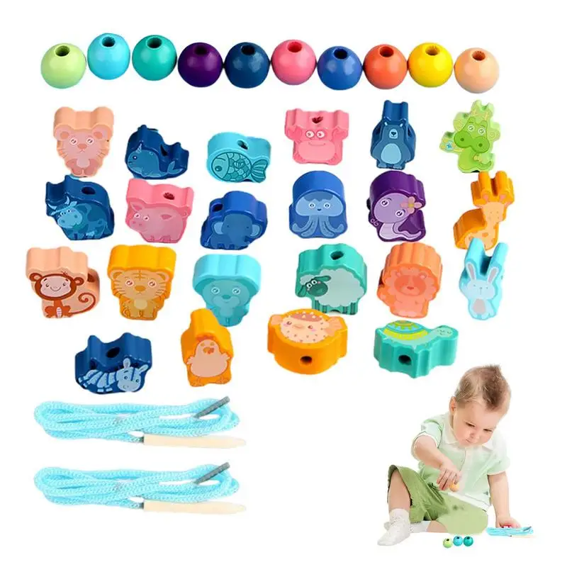 Cartoon Fruit/Traffic/Animal Model Wooden Beads Blocks Children Early Training Threading Rope Game Montessori Toys
Cartoon Fruit/Traffic/Animal Model Wooden Beads Blocks Children Early Training Threading Rope Game Montessori Toys
