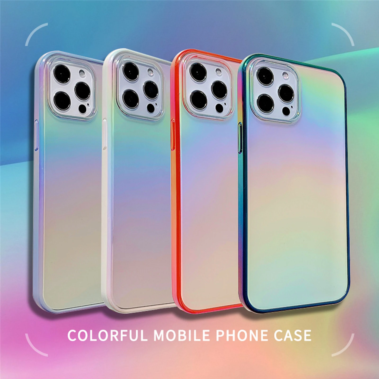 TPU Colorful Clear Rainbow Glitter Phone Case For IPhone 13 Pro Max Color Shockproof Bumper Phone Case
TPU Colorful Clear Rainbow Glitter Phone Case For IPhone 13 Pro Max Color Shockproof Bumper Phone Case