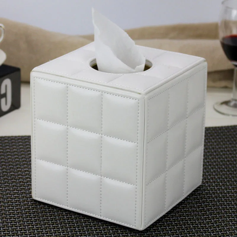 European style PU leather tissue box home living room office desktop creative square napkin tube bag
European style PU leather tissue box home living room office desktop creative square napkin tube bag