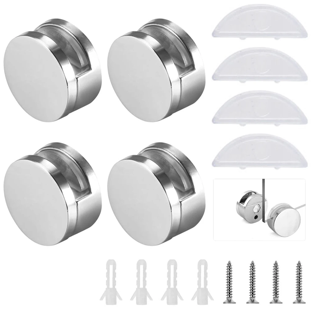 4 Set Zinc Alloy Glass Clamp Bathroom Mirror Clips Glass Clip Shelf Support Brackets Hanging Hardware Holder Mirror Accessories
4 Set Zinc Alloy Glass Clamp Bathroom Mirror Clips Glass Clip Shelf Support Brackets Hanging Hardware Holder Mirror Accessories