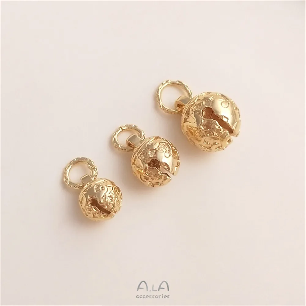 1Pcs 14K Bag Gold Pentagonal star circle Tenghui bell pendant circular DIY bracelet pendant with ring
1Pcs 14K Bag Gold Pentagonal star circle Tenghui bell pendant circular DIY bracelet pendant with ring