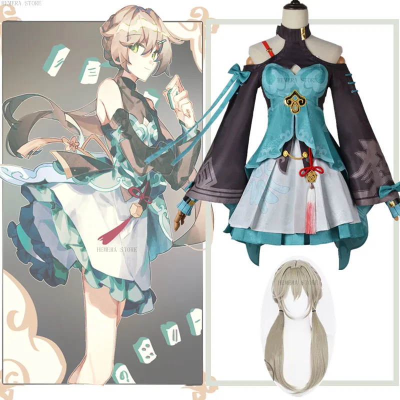 Game Honkai: Star Rail 3 Qing Que Cosplay Costumes Uniform Outfit Halloween Carnival Party Women Dress Lolita Anime Costumes
Game Honkai: Star Rail 3 Qing Que Cosplay Costumes Uniform Outfit Halloween Carnival Party Women Dress Lolita Anime Costumes