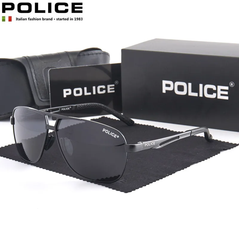

Luxury Brand POLICE 8521 Outdoors Mens Sunglasses Polarized Pilot High Definition Driving Sunglasses Des Lunettes De Soleil