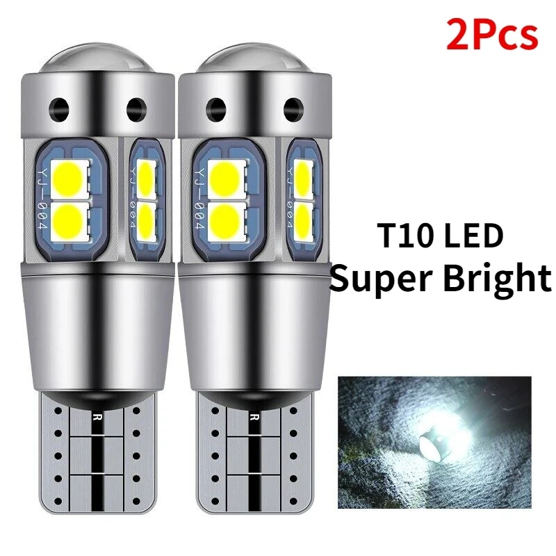 Комплект Из 2 Шт. Светодиодных Ламп T10 W5W 168 192 Для Задних Фонарей, Белые, 3030 10SMD, 12В, Без Ошибок CANBUS
Комплект Из 2 Шт. Светодиодных Ламп T10 W5W 168 192 Для Задних Фонарей, Белые, 3030 10SMD, 12В, Без Ошибок CANBUS