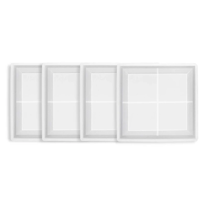 LUDA Resin Coaster Molds, 4PCS Silicone Agate Coaster Mold, Epoxy Resin Casting For Faux Agate Slices, Cup Mat 
LUDA Resin Coaster Molds, 4PCS Silicone Agate Coaster Mold, Epoxy Resin Casting For Faux Agate Slices, Cup Mat