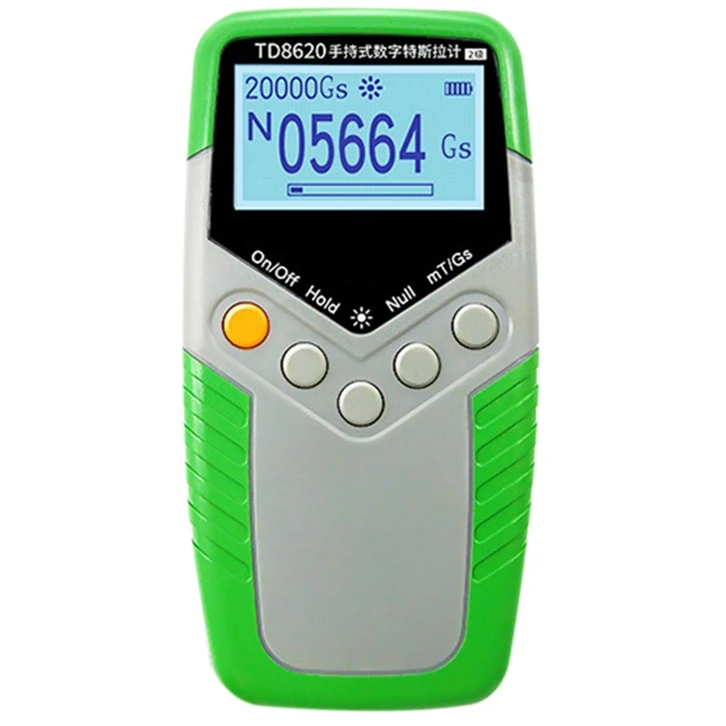 

TD8620 Permanent Magnet Meter Handheld Digital Tesla Meter Magnetic Flux Meter Surface Magnetic Field Test 5% Accuracy
